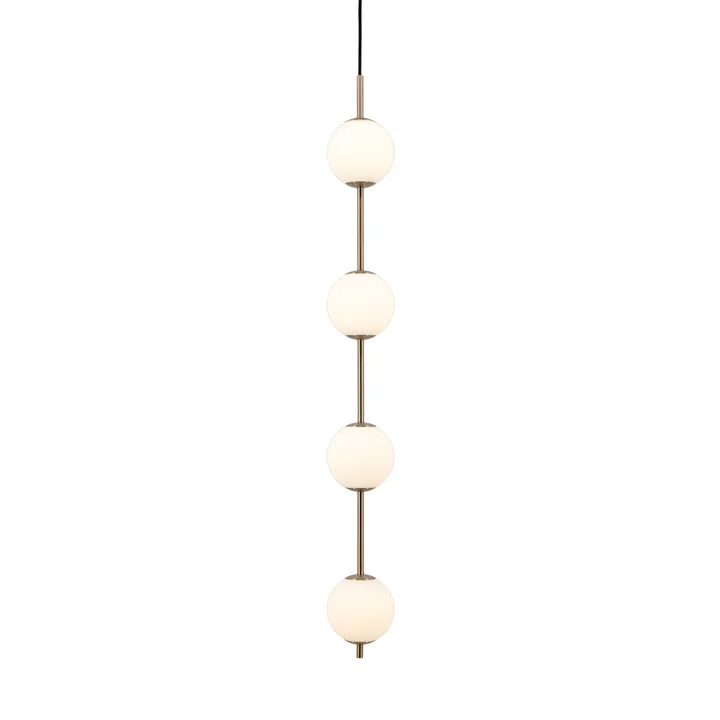 Umage - Audrey 4 LED hanglamp, messing / opaal glas