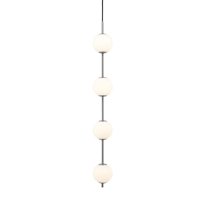 Umage - Audrey 4 LED hanglamp, staal / opaal glas