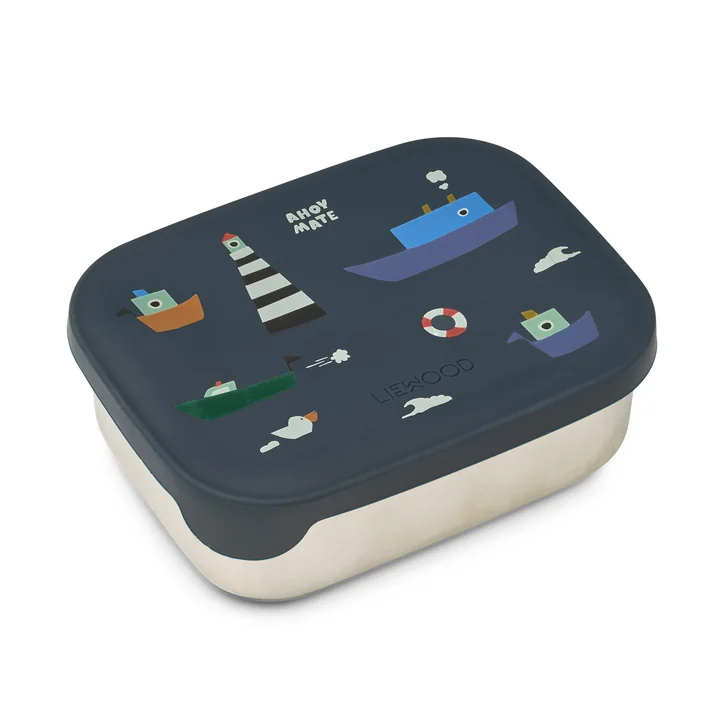 LIEWOOD - Arthur lunchbox met deksel, zeilend / classic navy