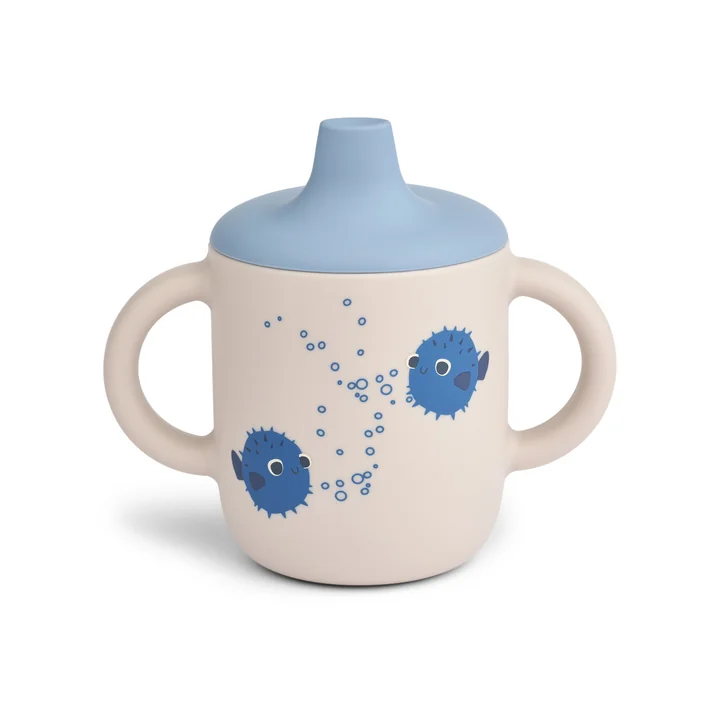 LIEWOOD - Neil drinkbeker, 150 ml, Pufferfish, sandy