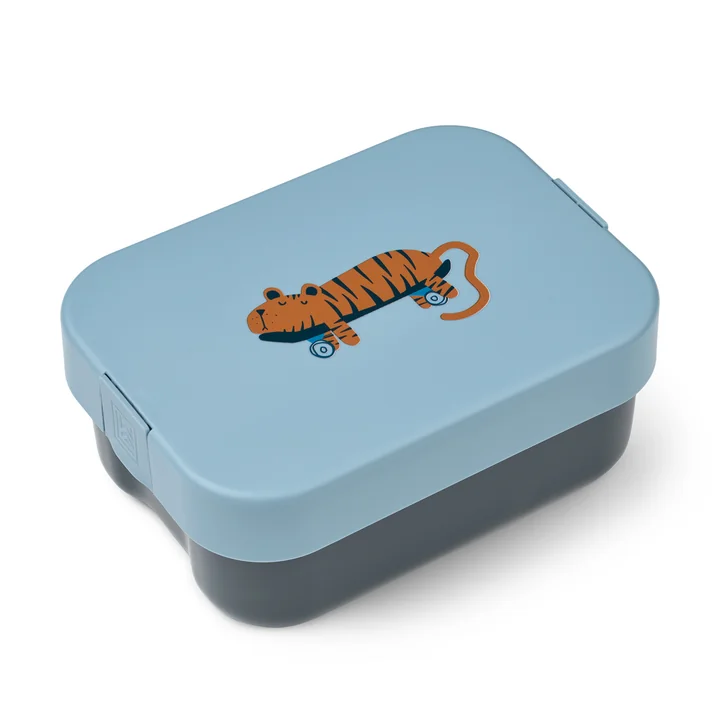 LIEWOOD - Kamil Lunchbox, Tijger / beach blue