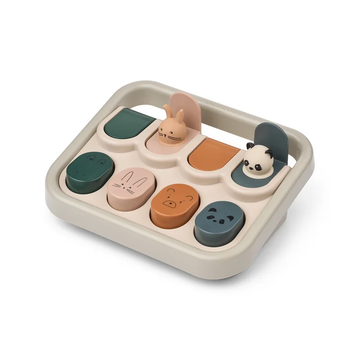 LIEWOOD - Aviva pop-up speeltje, zandkleurige multimix