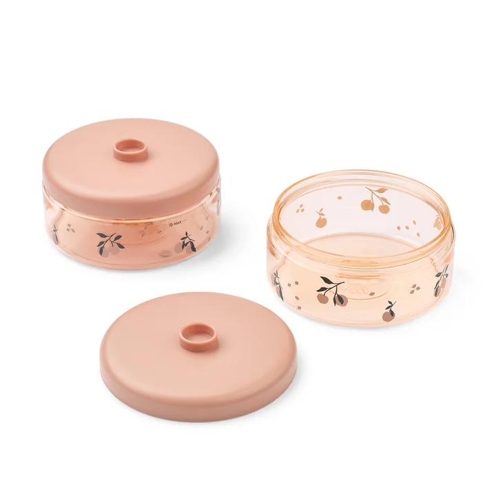 LIEWOOD - Dominique Snack Box 500 ml, Perzik, sea shell (set van 2)