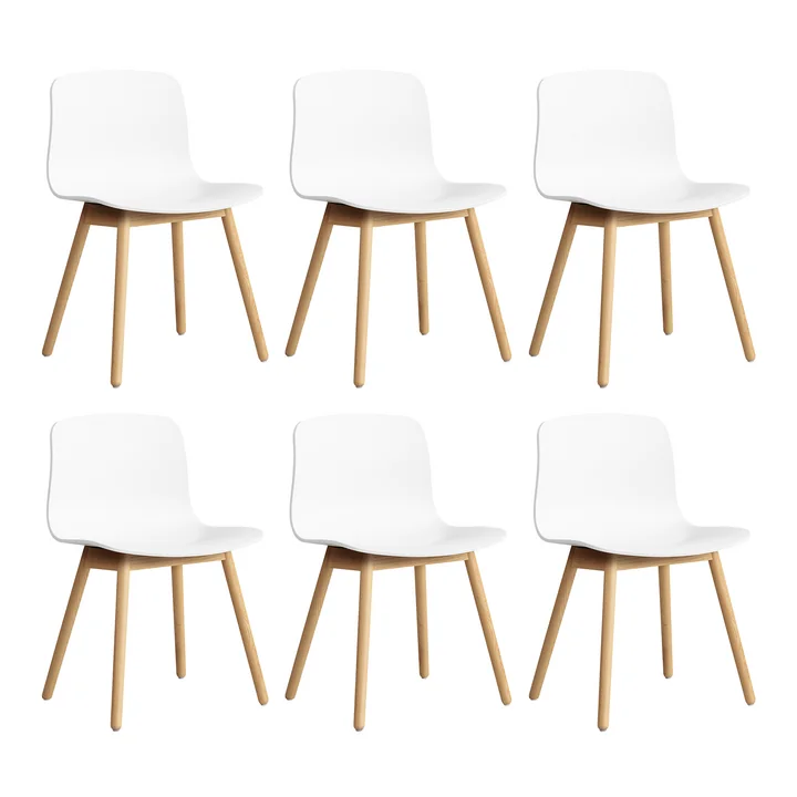 HAY-About-A-Chair-AAC-12-Eiche-lackiert-white-2-6er-Set