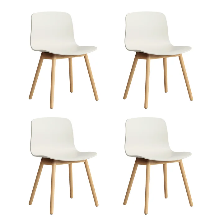 HAY-About-A-Chair-AAC-12-Eiche-lackiert-melange-cream-2-4er-Set