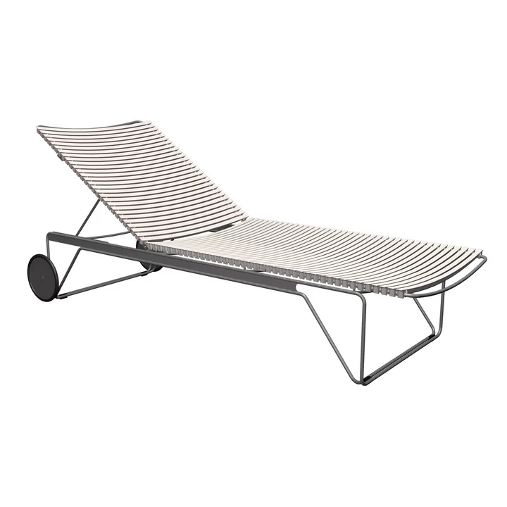 HOUE - CLICK Chaise Longue verstelbaar, gedempt wit