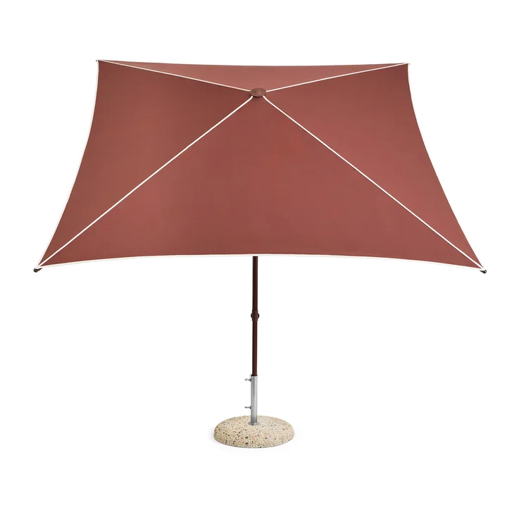 HAY - Terrazza Parasol, vierkant, 240 x 240 cm, gebroken wit / bordeauxrood