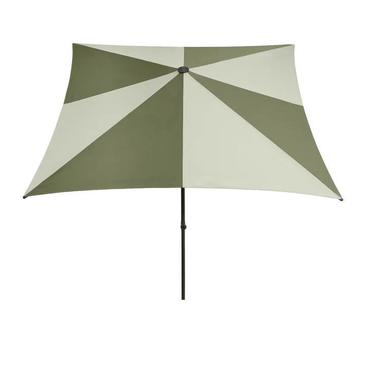 HAY - Terrazza Parasol, vierkant, 240 x 240 cm, groen / donkergroen