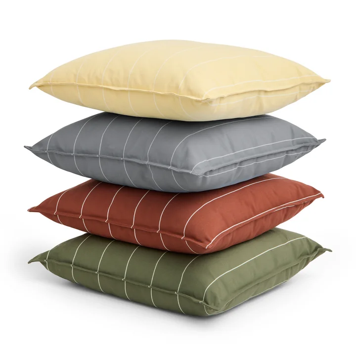 HAY - Terrazza Buitenkussen, 60 x 60 cm, dunne strepen