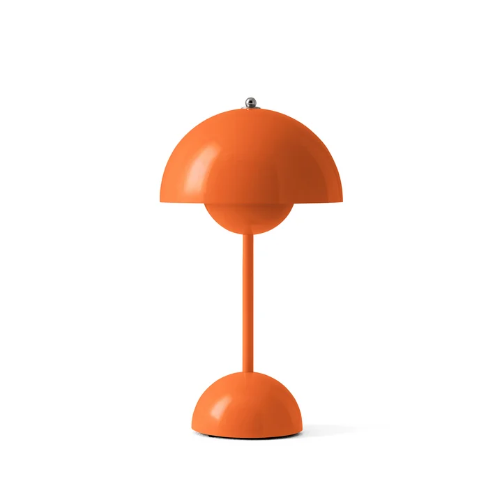 & Tradition - Bloempot oplaadbare tafellamp VP9 met magnetische oplaadkabel, vrolijk oranje