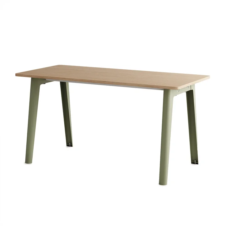 TipToe - NEW MODERN Bureau, 75 x 150 cm, berken / kaki groen
