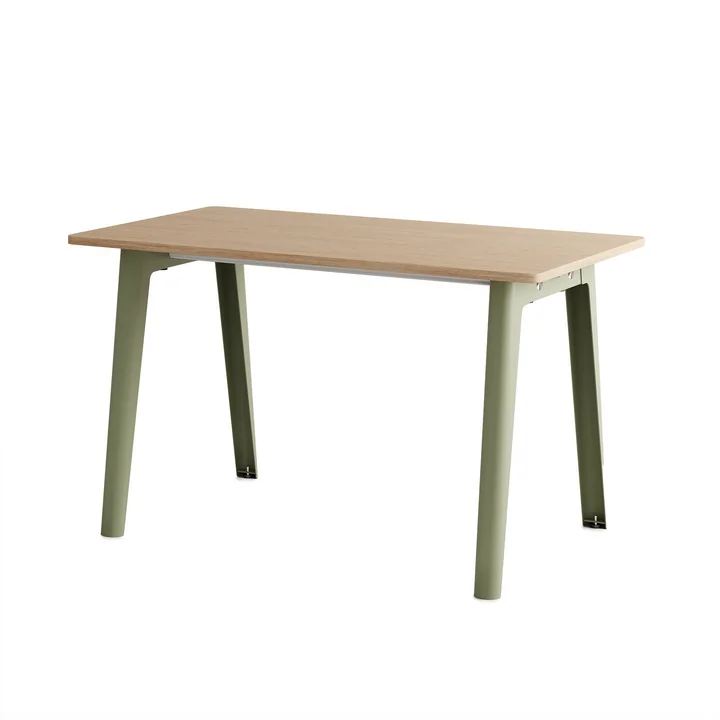 TipToe - NEW MODERN Bureau, 75 x 130 cm, berken / kaki groen