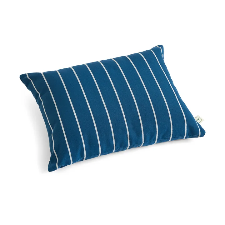 HAY - Outdoor Market Kussen 45 x 35 cm, blauw met beige strepen