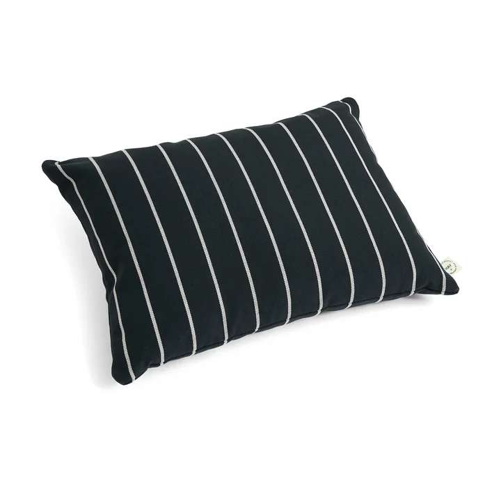HAY - Outdoor Market Kussen 45 x 35 cm, zwart met beige strepen