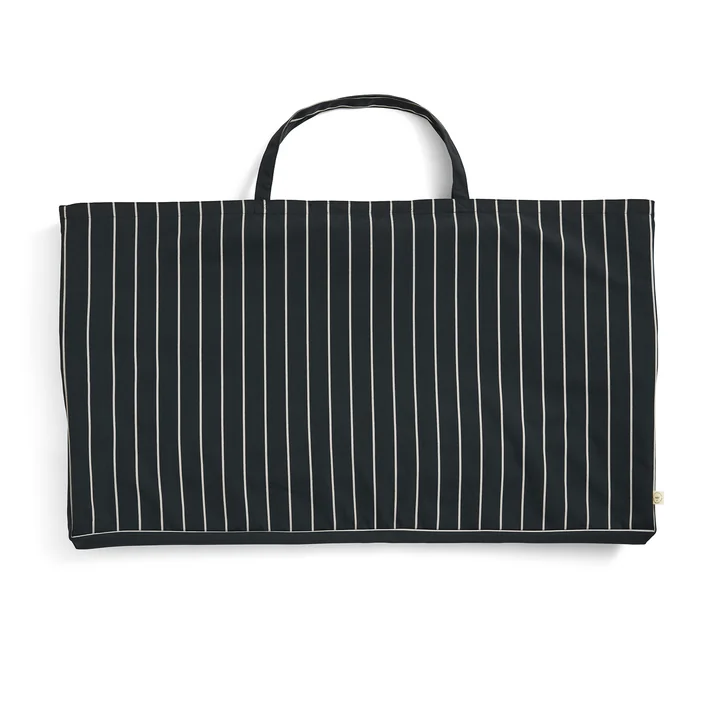 HAY - Outdoor Market Opvouwbare bank, zwart met beige strepen