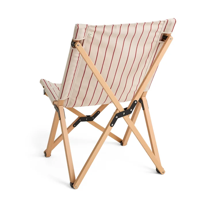 HAY - Outdoor Market Vouwstoel, beige met rode strepen