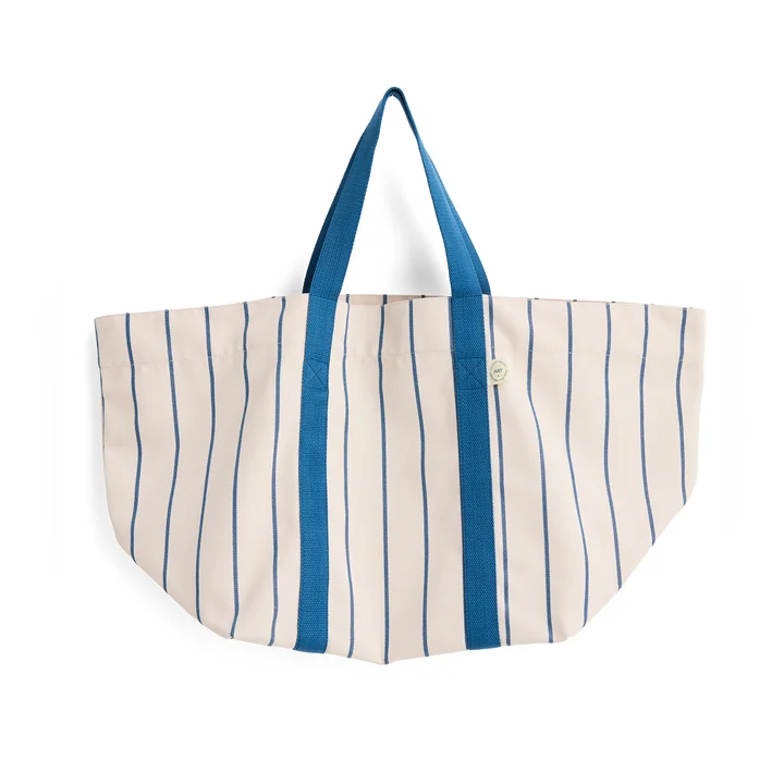 HAY - Outdoor Market Picknicktas M, beige met blauwe strepen