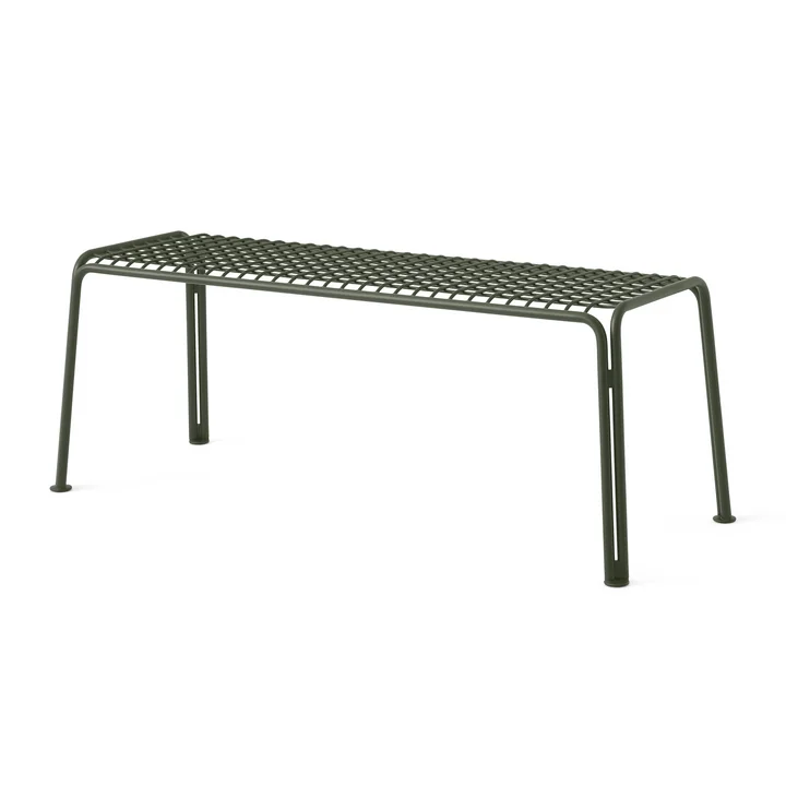 & Tradition - Thorvald SC112 Tuinbank, 125 x 46 cm, bronsgroen