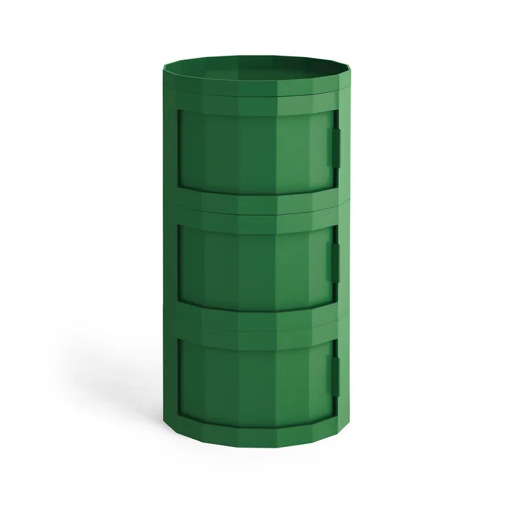 HAY - Facet kast 30 met poten en wielen, spinaziegroen