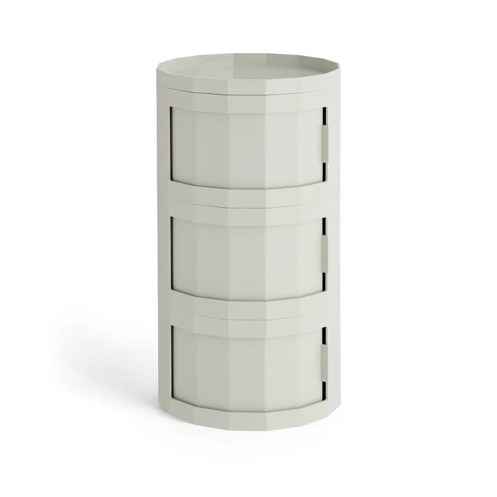 HAY - Facet kast 30 met poten en wielen, misty grey