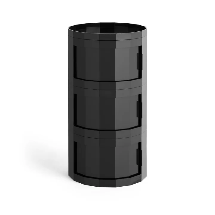 HAY - Facet kast 30 met poten en wielen, antraciet