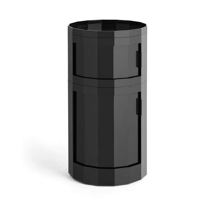 HAY - Facet kast 110 met poten en wielen, antraciet