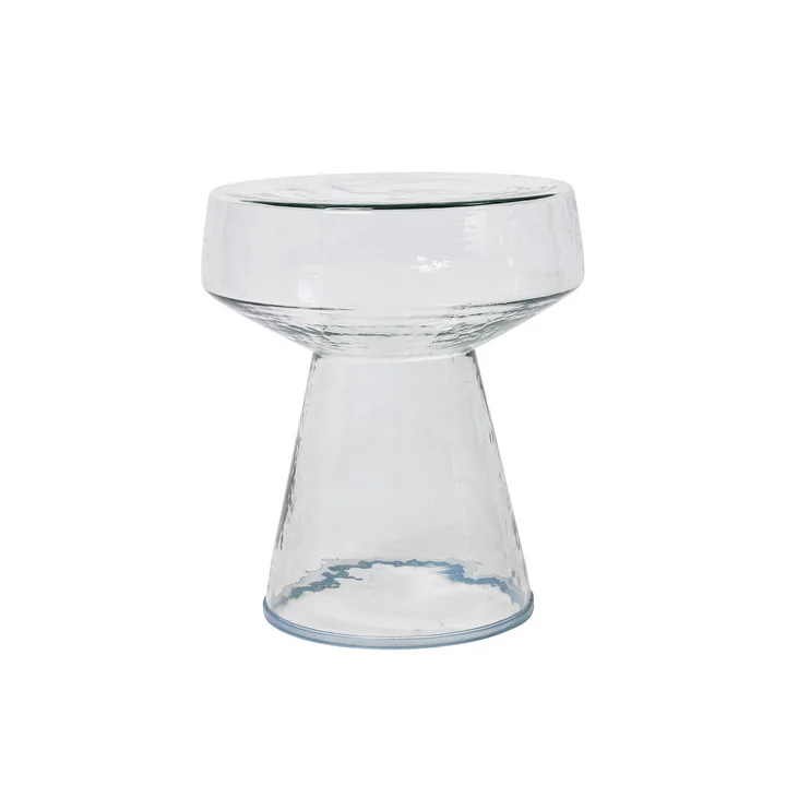 Broste Copenhagen - Clara Bijzettafel Ø39 x H44 cm, transparant