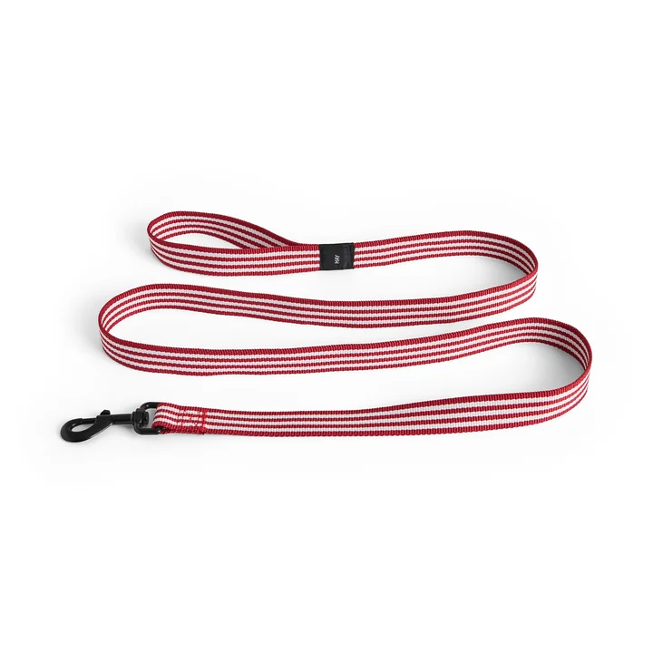 HAY - Dogs Hondenriem, M/L, rood/wit gestreept
