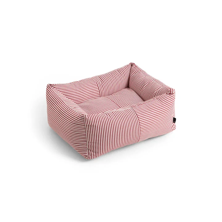 HAY - Hondenbed, Zip, XS, rood/wit gestreept