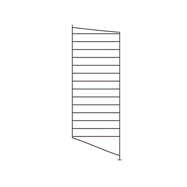 String - Onderste ladder voor String Plank 85 x 30 cm, donkerbruin