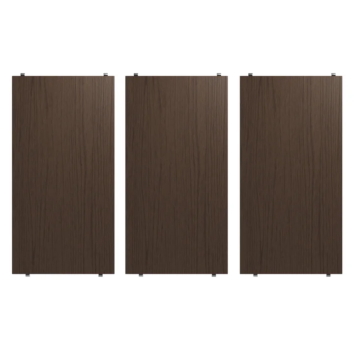 String - Plank 58 x 30 cm (3-pak), donker eiken