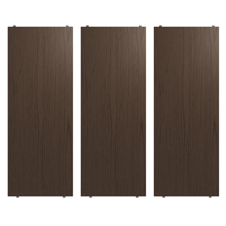 String - Plank 78 x 30 cm (3-pak), donker eiken