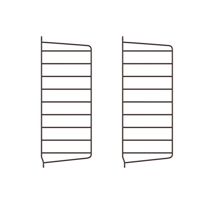 String - Muurladder voor String Plank 50 x 20 cm (set van 2), donkerbruin