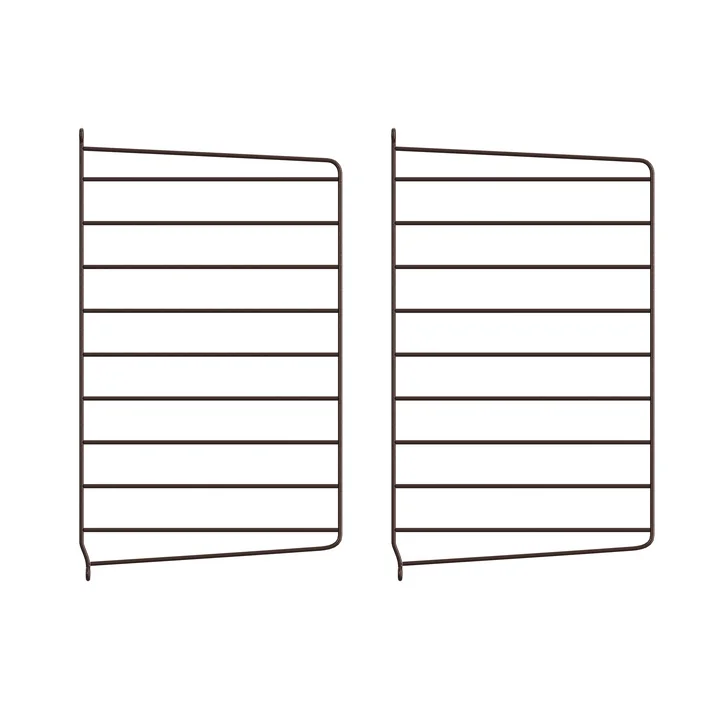 String - Muurladder voor String plank 50 x 30 cm (set van 2), donkerbruin