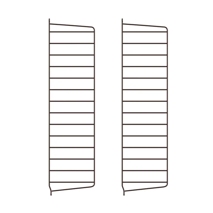 String - Muurladder voor String Plank 75 x 20 cm (set van 2), donkerbruin