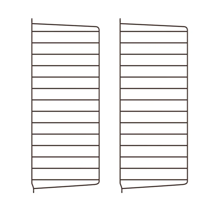 String - Muurladder voor String plank 75 x 30 cm (set van 2), donkerbruin