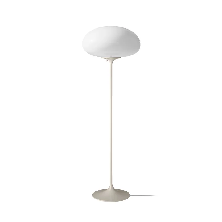 Gubi - Stemlite Vloerlamp H 110 cm, kiezelgrijs / opaal