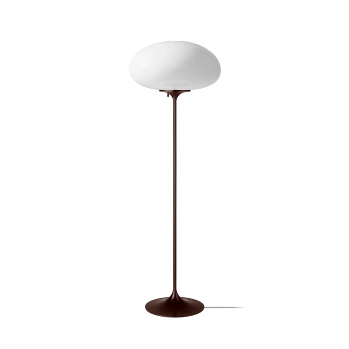 Gubi - Stemlite Staande lamp H 110 cm, zwart-rood / opaal
