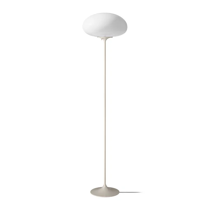 Gubi - Stemlite Vloerlamp H 150 cm, kiezelgrijs / opaal