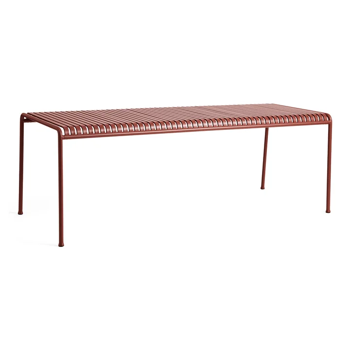 HAY - Palissade Tafel, rechthoekig, 220 x 90 cm, iron red