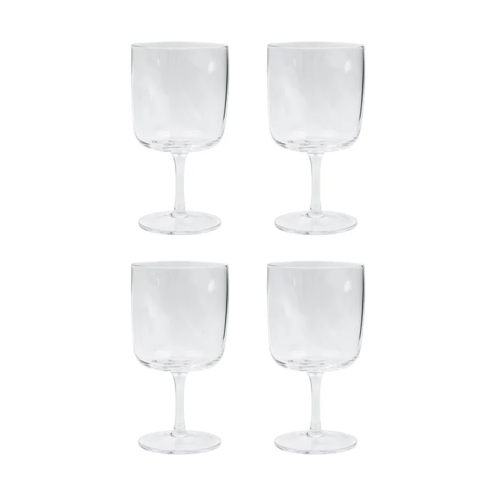 House Doctor - Zandwijnglas, h 16 cm, helder (set van 4)