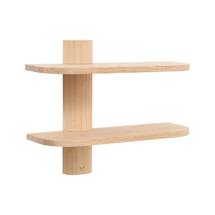 Andersen Furniture - Bocht wandplank, eiken