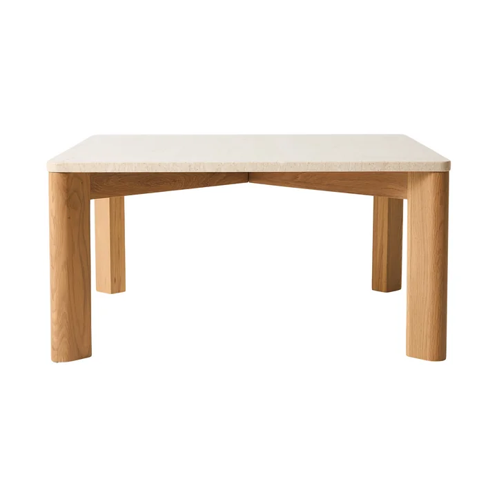Andersen Furniture - Evoke salontafel, 80 x 80 cm, eik/marmer