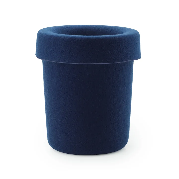 Normann Copenhagen - Hide Kantoorafvalbak, donkerblauw