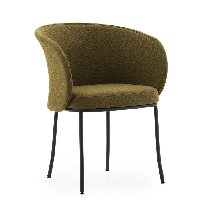 Normann Copenhagen - Knit Fauteuil, zwart / olijf