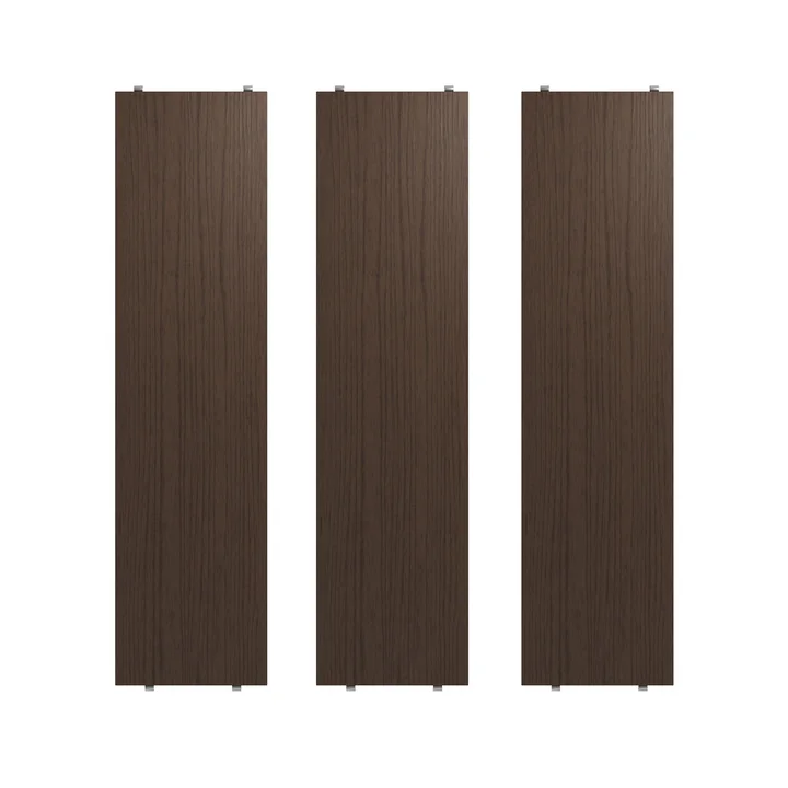 String - Plank 78 x 20 cm (3-pak), donker eiken