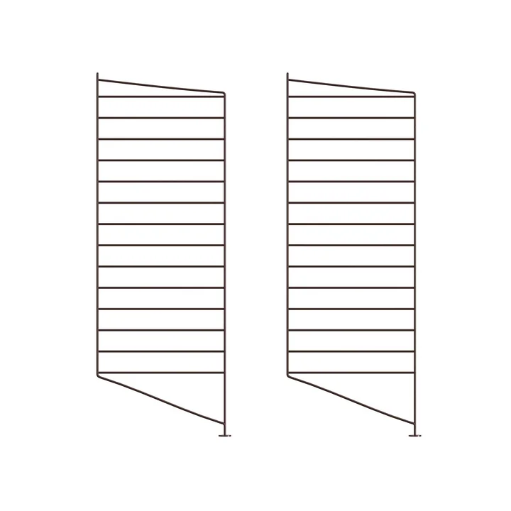 String - Vloerladder voor String Plank 85 x 30 cm (set van 2), donkerbruin
