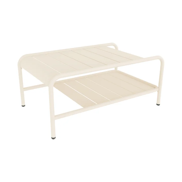 Fermob - Luxembourg Lage tafel / poef, latte beige