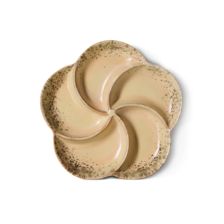 HKliving - 70's snackschaal, Ø 20.3 cm, grit