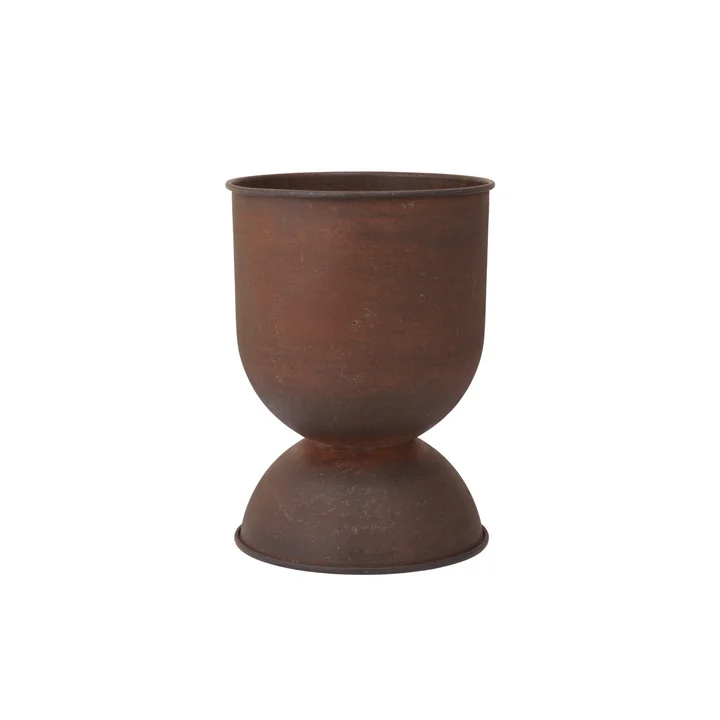 Ferm Living - Zandloper bloempot klein, Ø 30 x H 42,5 cm, roest